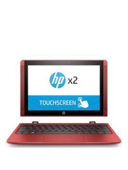 Hp Hp X2 10-P007Na Intel Atom X5 2Gb Ram 32Gb Storage 10.1In Touchscreen 2 In1 Laptop Red - Laptop With Mcafee Livesafe